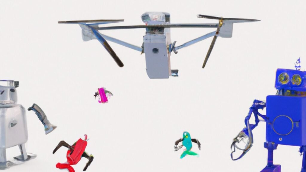 Drones-Robots-Working-Together